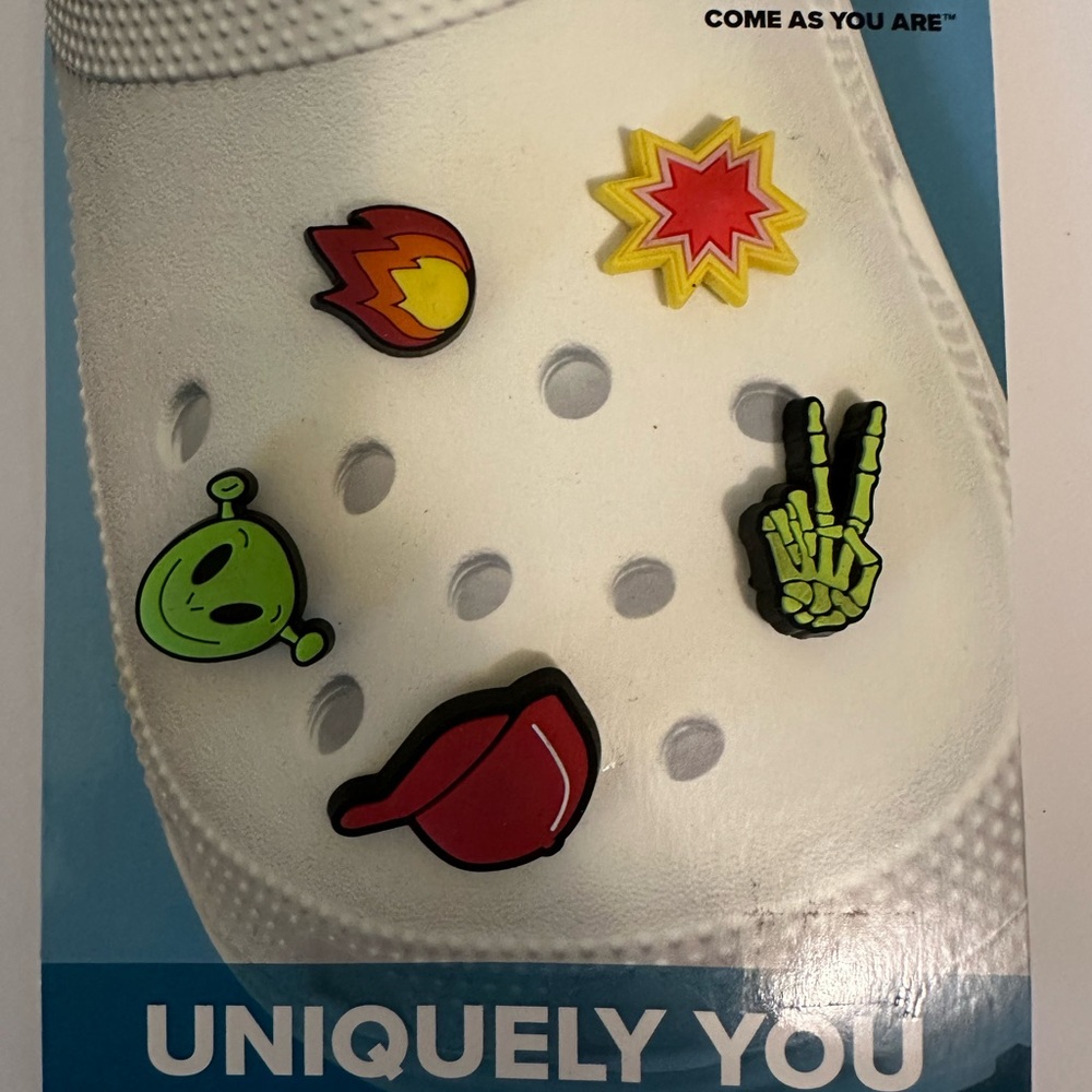 White Clog with Fun Charms